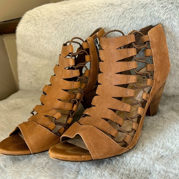Vince Camuto Shoes - VINCE CAMUTO brown gladiator booties size 8.5